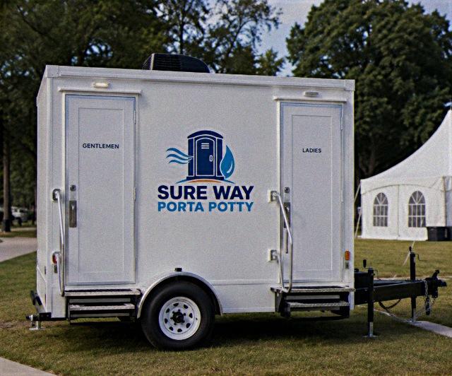 Restroom Trailer rental from Sure Way Porta Potty